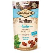 Carnilove Friandises semi-humides sardines, persil pour chat - 2 x 50 g