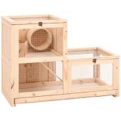 Vidaxl - Cage à hamster 81x40x60 cm bois massif de