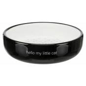 Gamelle, plate, hello my little cat, en céramique