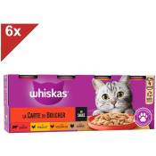 Whiskas - 24 Boîtes en sauce 4 variétés pâtée