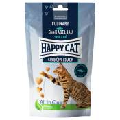 2x70g Happy Cat Culinary Crunchy Snack, cabillaud - Friandises pour chat