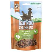 Barkoo Chunkies Bâtonnets fourrés 100 g pour chien - poulet, épinards (3 x 100 g)