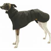 Manteau de chien élégant spécialement pour les lévriers - Noir - 43 cm - Fashion Dog