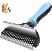 Ersandy - Pets Brosse pour Chat Chien,brosse chien poil long,peigne pour chiens et chats, brosse de nettoyage pour chien et chat Enlever l'excédent