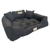 Niche lit pour chien confortable noir 130x105 cm de la marque AIO.