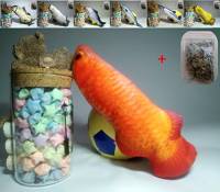 Maibar Jouets Chat Cataire Jeux pour Chat Herbe Poisson
