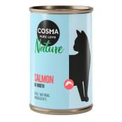 24x140g Cosma Nature saumon - Pâtée pour chat