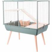 Cage Neo Muki Large Rodents H58, gray color - Black