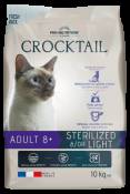 Nourriture pour Chats Crocktail Adult 8+ Stérilisé/Light