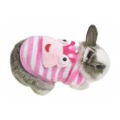 Vêtements chauds en polaire lapin lapin mignon petit animal cobaye chinchilla furet ange costume accessoires tenue pour hamster furet rat cobaye chat