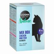 6x50g Cosma Nature lot 6 saveurs - Pâtée pour chat