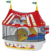 FERPLAST Cage Pour hamster Circus Fun 49 5 34 42 5 cm Rouge