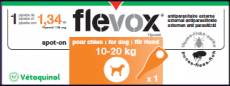 Flevox Chien 10-20 kg 1 Pipettes Vétoquinol