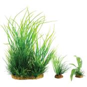 Wiha n°1 plantes artificielles 3 pieces H 21 cm Plantkit décoration d'aquarium - zolux - Vert