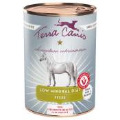 6x 400g Terra Canis Alimentum Veterinarium Low Mineral Diète cheval nourriture pour chien humide