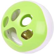 Balle a LED pour chat ø 6.4 cm avec grelot et bruit oiseau Rango vert-blanc - Flamingo - Vert