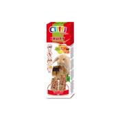 Cliffi - Sticks pour lapins nains et cochons d'Inde de compagnie aux fruits + miel « fruité » 110 g. Aliment complémentaire pour petits animaux Made