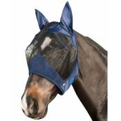 M, noir 9100: Masque d'équitation professionnel à franges