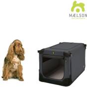 MAELSON Soft Kennel caisse de transport pliable pour animaux - anthracite - 72 x 51 x 51