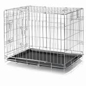 Cage de transport pour chien - l 55 x P 78 x H 62 cm