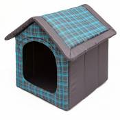 Hobbydog R3 BUDNKR16 Doghouse R3 52 x 46 cm Blue Grid,