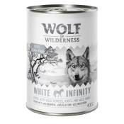 Lot Wolf of Wilderness 24 x 400 g pour chien - White