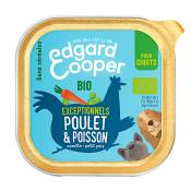100g Puppy, Menu bio, poulet bio, poisson bio sans céréales Edgard & Cooper nourriture humide pour chiot