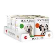 6x 800g Dog's Love Adult Mix (6 sortes) nourriture pour chien humide