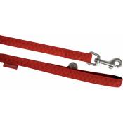 Doogy Glam - Laisse simple Mc Leather rouge Taille