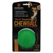 Balle à friandises Starmark Chew Ball pour chien - taille M : environ 7 cm de diamètre