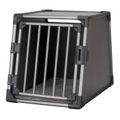 Cage de transport Trixie en aluminium pour chien, gris foncé - taille M-L