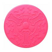 Frisbee En Caoutchouc Souple Pour Chien - Frisbee De Couleur Vive Pour Montre Pour Chien (Dètre 18 Cm, Rose) - pink - Ahlsen