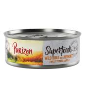 Purizon Superfoods 6 x 70 g pour chat - sanglier, hareng,