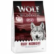 1kg Wolf of Wilderness Ruby Midnight bœuf, lapin - Croquettes pour chien