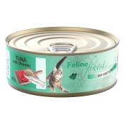 6x85g Feline Finest thon, shirasu - Pâtée pour chat