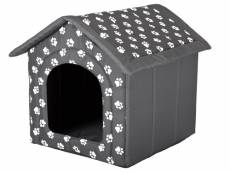 Hobbydog Dog House, gris avec pattes, M