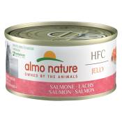 Lot Almo Nature 24 x 70 g pour chat - HFC Natural saumon