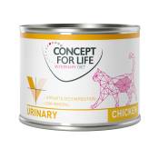Offre découverte : Concept for Life Veterinary Diet 6 x 185 g / 200 g - urinary poulet (6 x 200 g)