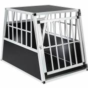 Cage de transport pour chien simple dos incliné -