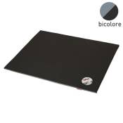 coussin rectangle bicolore noir/gris 80x60x3cm