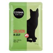 12x100g Cosma Original en gelée saumon - Pâtée pour chat