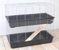 Bunny 100 Cage à 2 étages pour petits animaux, 100 x 58 x 94 cm