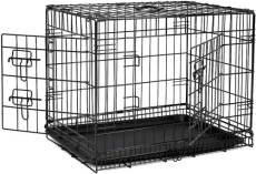 dibea Cage de transport pliable pour chiens et petits animaux - 2 portes - 61 x 44 x 51 cm (M)