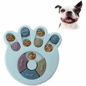 Dog Puzzle Toy Feeder, Durable Chien Interactif Toy, Dog Brain Games, Amélioration iq Pet Supplies (Bleu, Griffe) - Minkurow