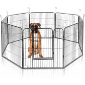 Enclos pour chien 80x80 cm - Modulaire - 8 panneaux
