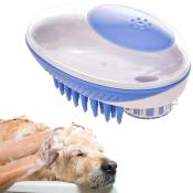 Fei Yu - Brosse pour chien, brosse pour chat, brosse de bain pour animaux de compagnie, caoutchouc souple avec poils en siliCône extra doux, brosse