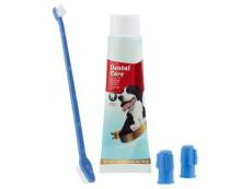 Kit d'hygiène dentaire canine : brosses et dentifrice