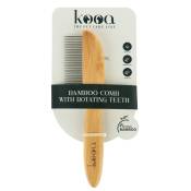 Peigne en bambou avec dents rotatives kooa pour chien - L 21,5 x l 5,5 cm
