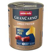 6x800g Adult Single Protein Supreme pur cheval Animonda GranCarno - Pâtée pour chien
