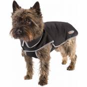 TECHNO Manteau imperméable et réfléchissant pour chiens avec collier intégré.. Variante 25 - Mesures: A: 27-31 cm C: 25 cm - Noir - Noir - Ferplast